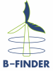Logo wpisu B-finder: monitoring oddziaływania elektrowni wiatrowych na zwierzęta latające